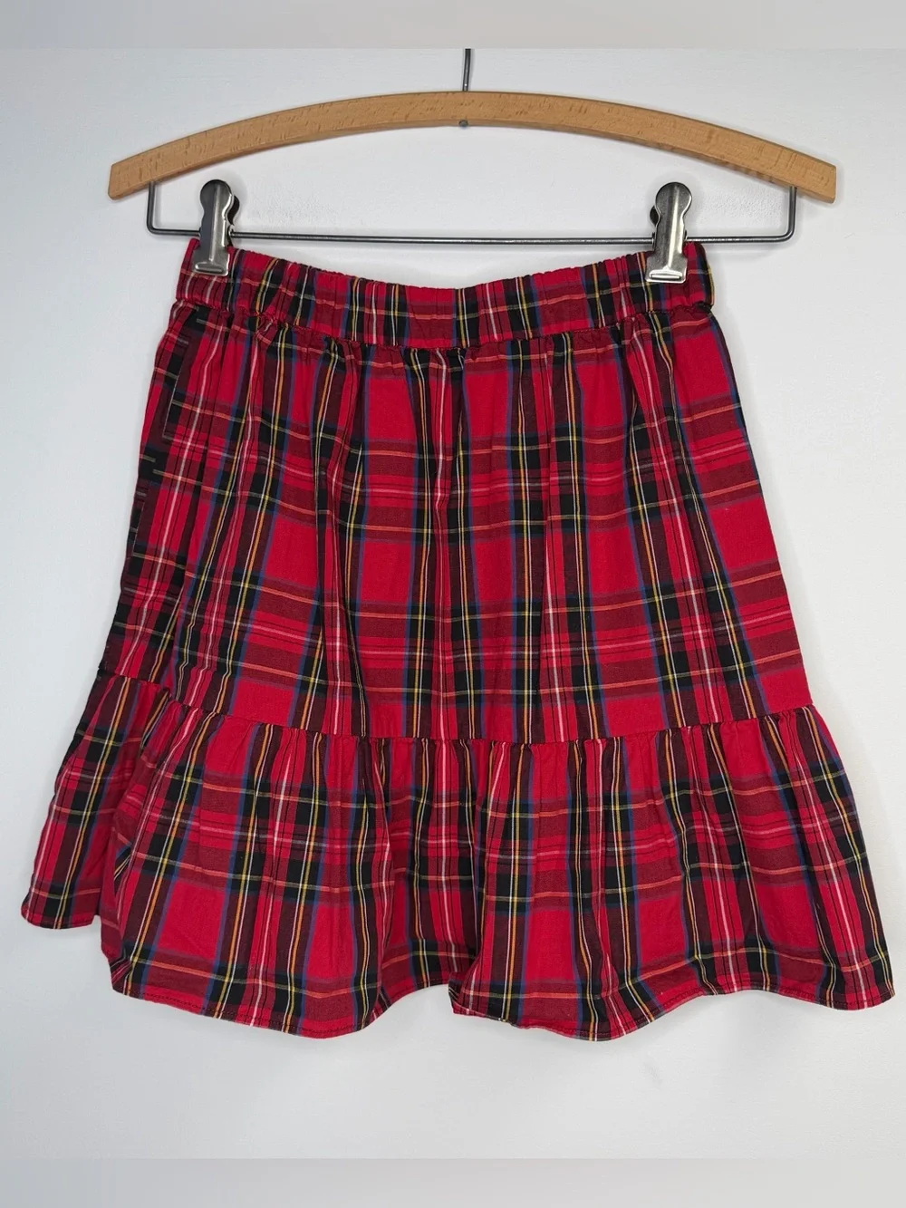 J Crew Crewcuts Girls Skirt Size 12‎ Red Tartan Plaid Holiday Christmas Party